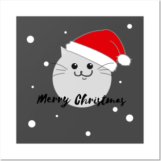 Merry Christmas Kitten Posters and Art